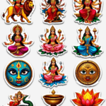Indian Mythology - Sticker Sheet v28